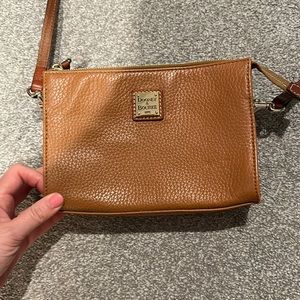 DOONEY & BOURKE Janine Brown Pebble Leather Crossbody Shoulder Bag Purse